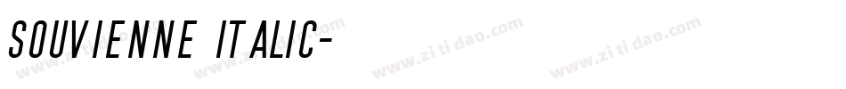 Souvienne Italic字体转换